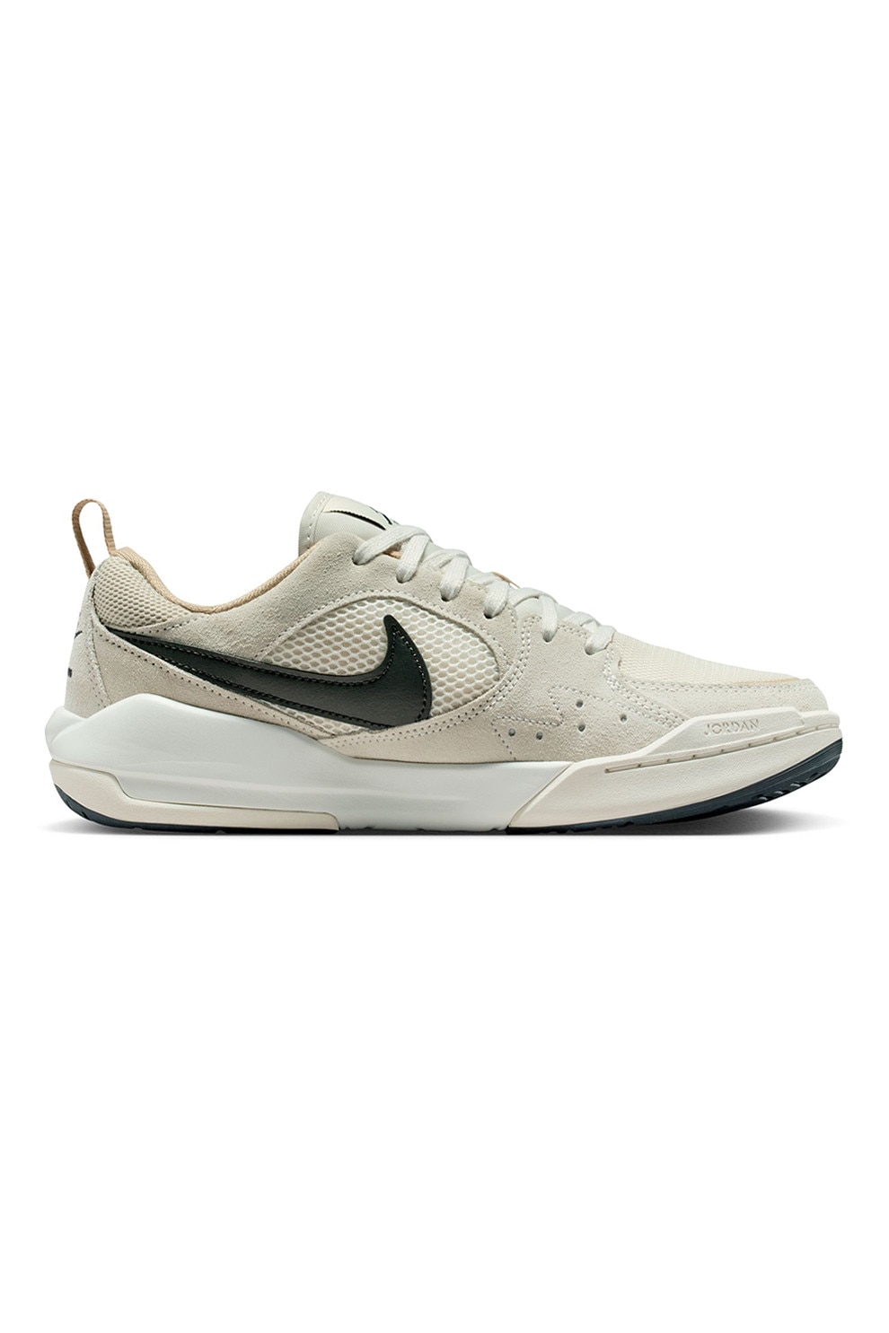 Nike, Pantofi Jordan Cmft pentru baschet, Negru stins, Crem, 5