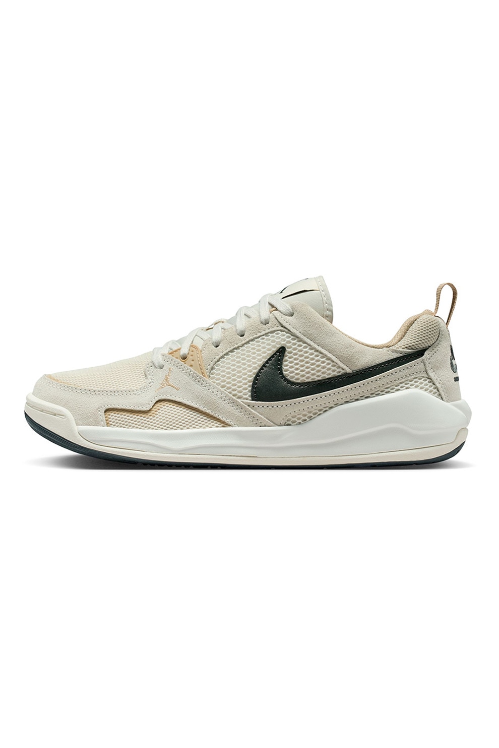 Nike, Pantofi Jordan Cmft pentru baschet, Negru stins, Crem, 5.5