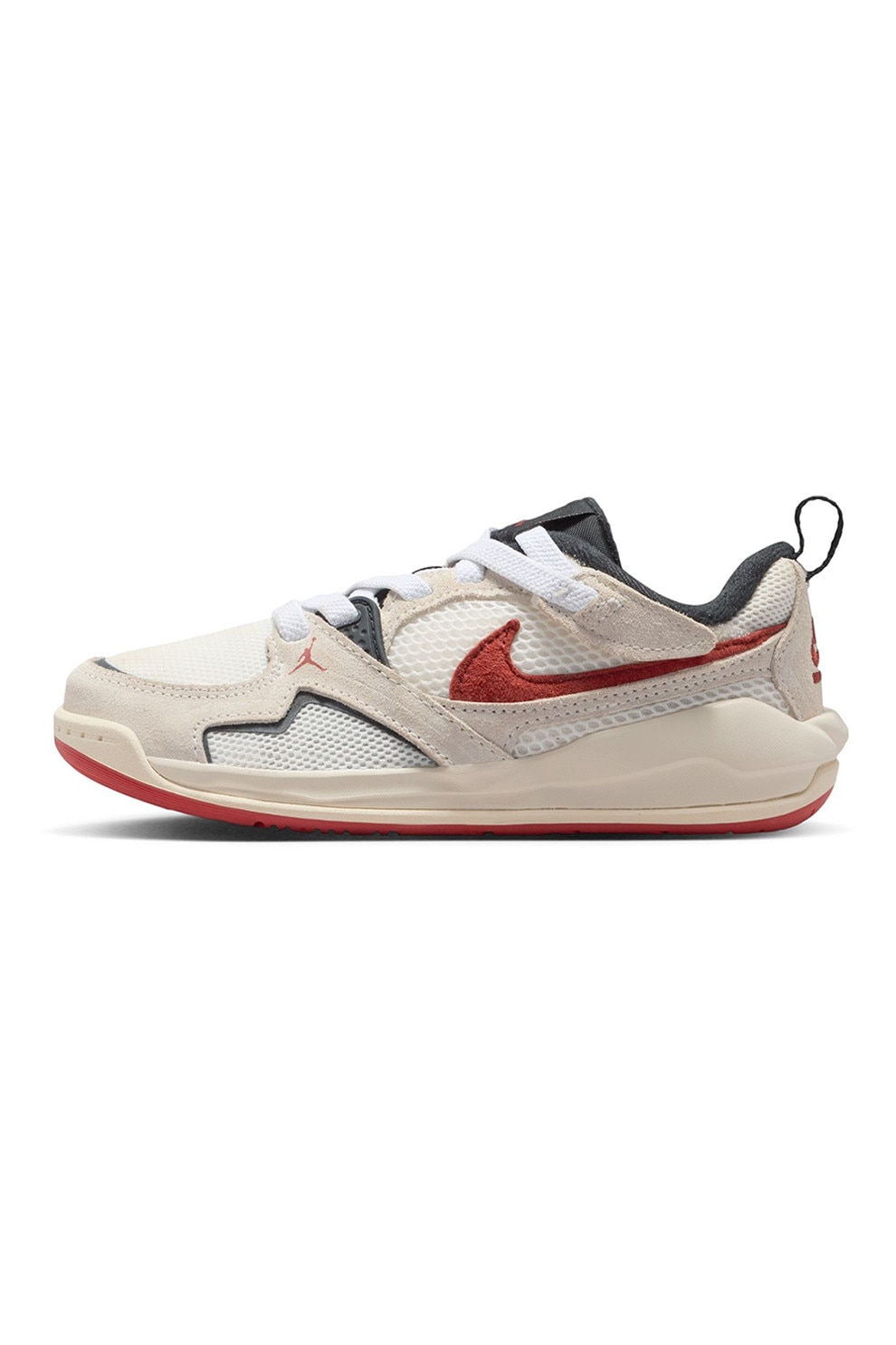 Nike, Pantofi slip-on Jordan CMFT Era pentru baschet, Rosu, Crem, 29.5 EU