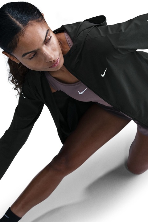 Nike, Geaca cu gluga pentru alergare Swift, Negru