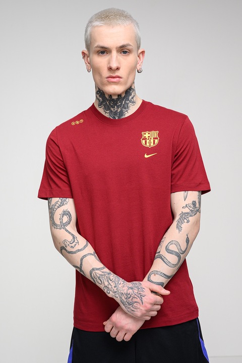 Nike, Футболна тениска с принт на FC Barcelona, Бордо, S