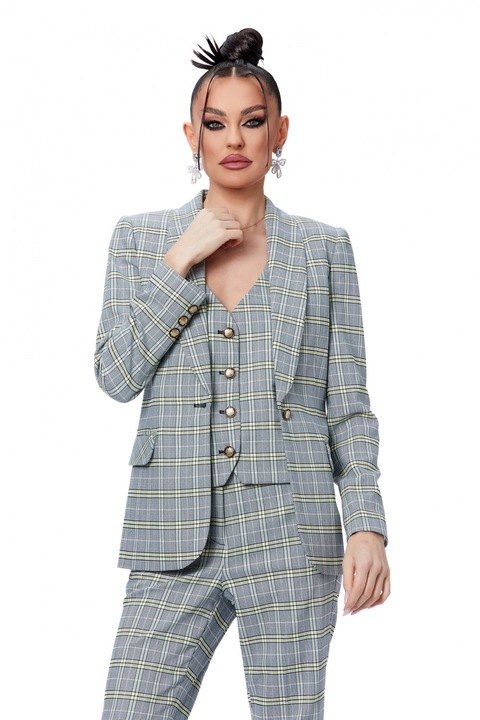 Sacou carouri Atmosphere Fashion, S, 95% poliester, 5% elastan, accesorizat cu nasturi