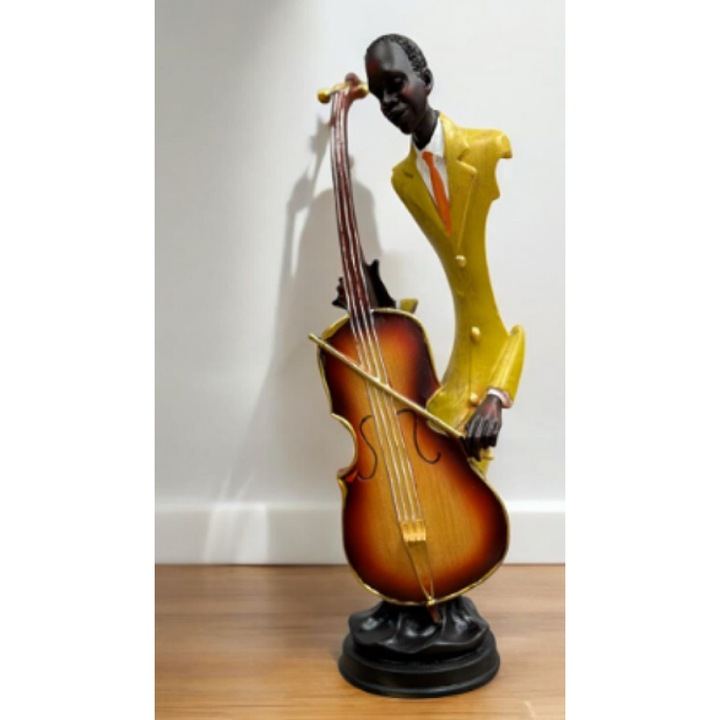 Statueta Muzician instrument cu corzi