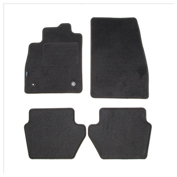 Set covorașe PETEX Mocheta Rex grafit, 8mm, 1 mare x 1 mic