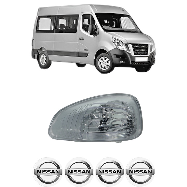 Indicator oglinda Partea Dreapta NISSAN NV400 Bus (X62, X62B) din 2011-2020, Auto, Blic, 4 Stickere auto cu NISSAN