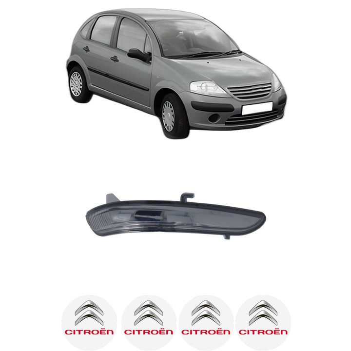 Indicator oglinda 0 Dreapta CITROEN C3 I (FC_, FN_) din 2002-2012, Auto, Blic, 4 Stickere auto cu CITROEN