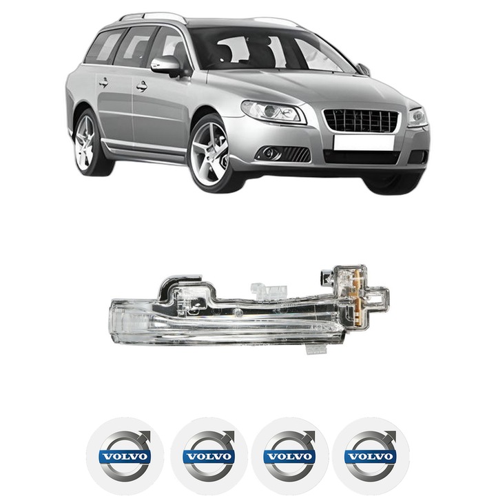 Semnalizator Partea Dreapta VOLVO V70 III (135) din 2007-2016, Auto, Blic, 4 Stickere auto cu VOLVO