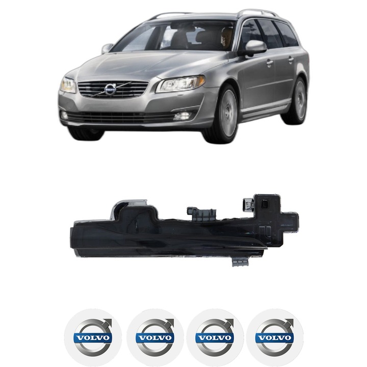 Indicator oglinda Partea Dreapta VOLVO V70 III Estate Van (135) din 2013-2015, Auto, Blic, 4 Stickere auto cu VOLVO
