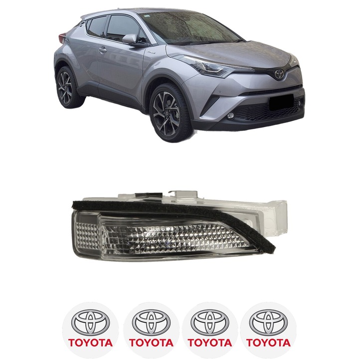IndicatorOglinda Dreapta TOYOTA C-HR VAN (_X1_) din 2016, Auto, Blic, 4 Stickere auto cu TOYOTA
