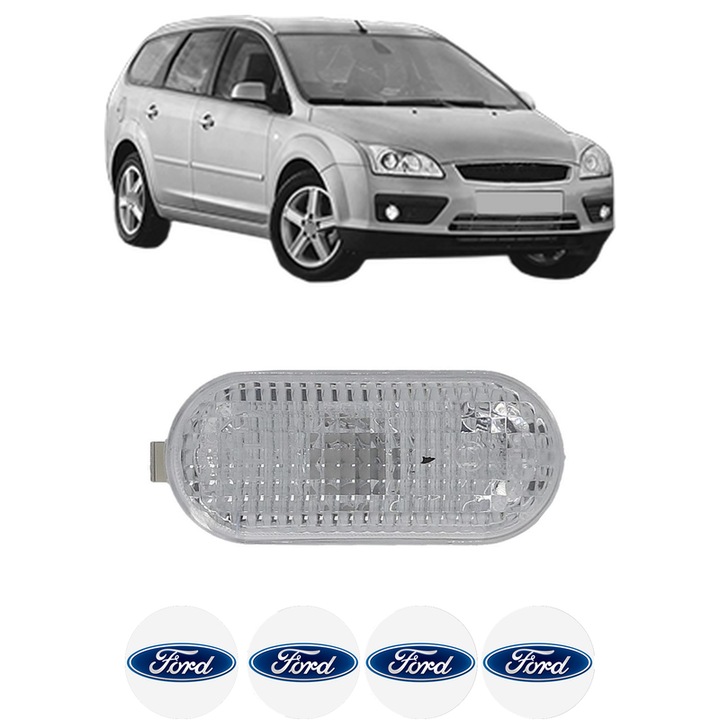 Semnalizator Partea Dreapta / Stanga FORD FOCUS II Turnier (DA_, FFS, DS) din 2004-2012, Auto, Blic, 4 Stickere auto cu FORD