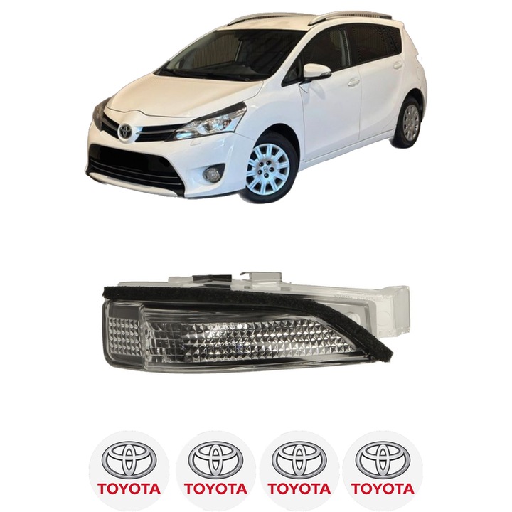 IndicatorOglinda Dreapta TOYOTA VERSO (_R2_) din 2009-2018, Auto, Blic, 4 Stickere auto cu TOYOTA