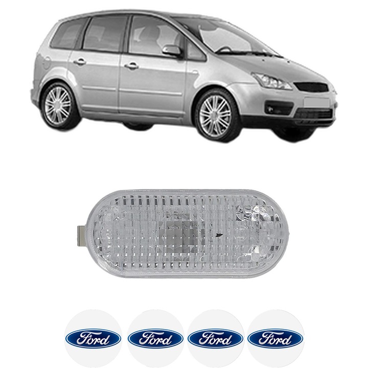 Semnalizator Partea Dreapta / Stanga FORD FOCUS C-MAX (DM2) din 2003-2007, Auto, Blic, 4 Stickere auto cu FORD