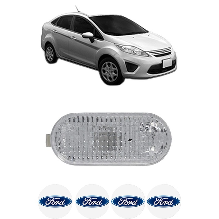 Semnalizator Partea Dreapta / Stanga FORD FIESTA Saloon din 2002-2017, Auto, Blic, 4 Stickere auto cu FORD