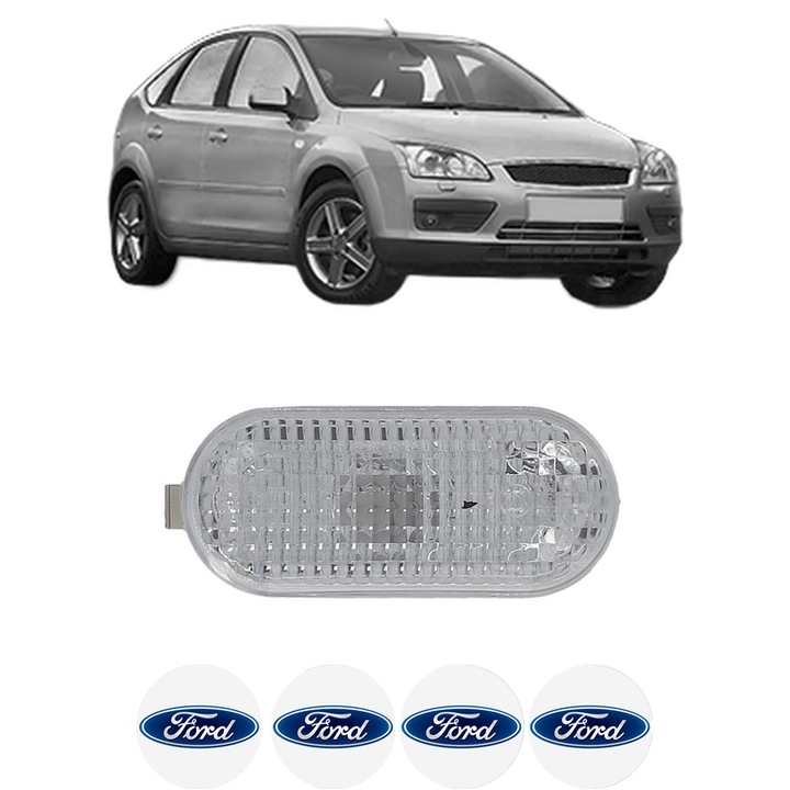 Semnalizator Partea Dreapta / Stanga FORD FOCUS II (DA_, HCP, DP) din 2004-2012, Auto, Blic, 4 Stickere auto cu FORD