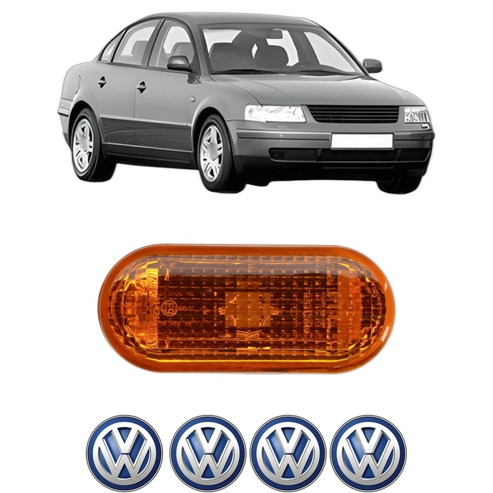 Semnalizator Partea Dreapta / Stanga Volkswagen PASSAT B5 (3B2) din 1996-2000, Auto, Blic, 4 Stickere auto cu Volkswagen