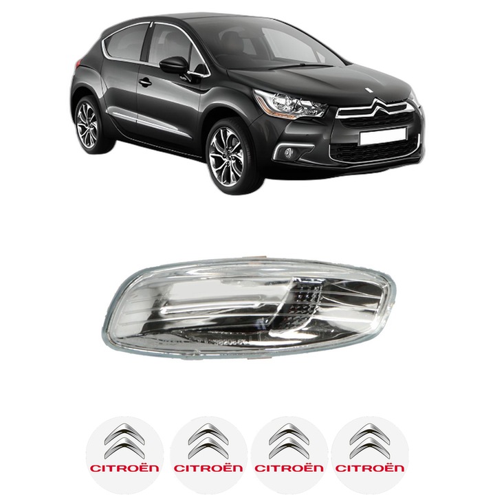 Indicator oglinda Partea Stanga CITROEN DS4 (NX_) din 2011-2015, Auto, Blic, 4 Stickere auto cu CITROEN