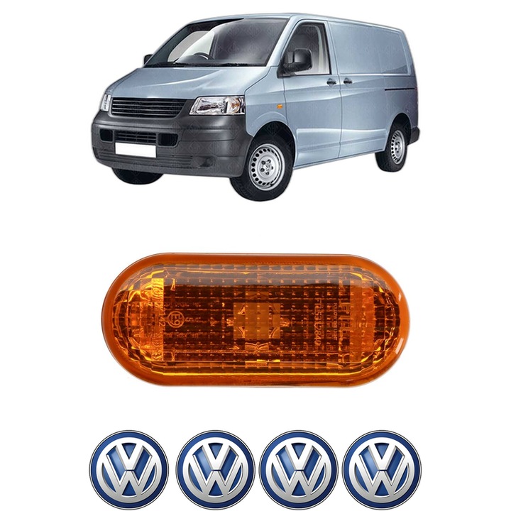 Semnalizator Partea Dreapta / Stanga Volkswagen TRANSPORTER T5 Van (7HA, 7HH, 7EA, 7EH) din 2003-2015, Auto, Blic, 4 Stickere auto cu Volkswagen