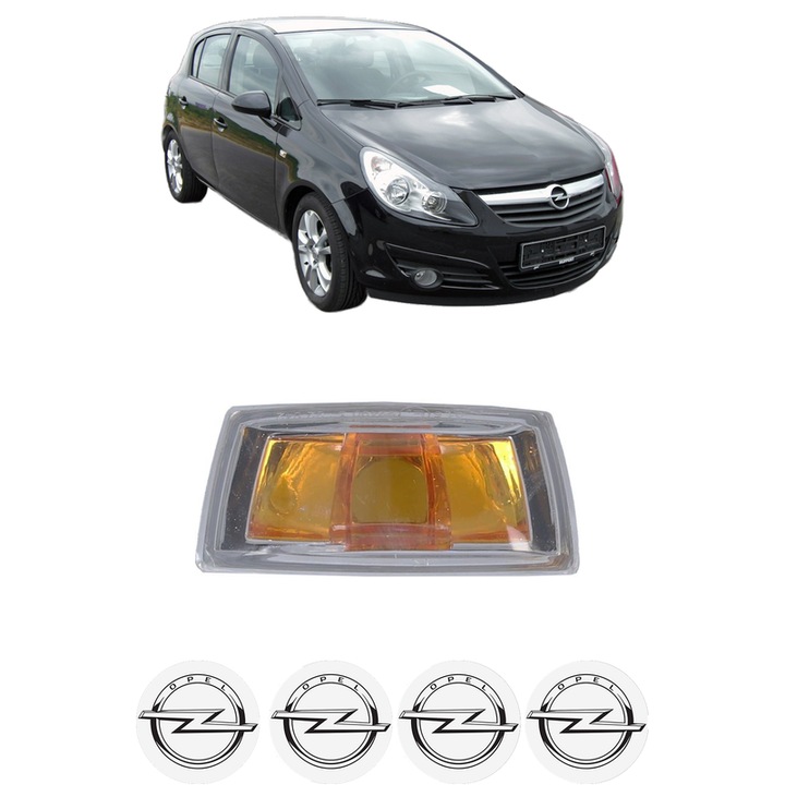 Semnalizator Partea Dreapta OPEL CORSA D (S07) din 2006-2014, Auto, Blic, 4 Stickere auto cu OPEL