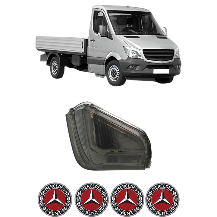Indicator oglinda Partea Stanga MERCEDES-BENZ SPRINTER 3-t Platform/Chassis (B906) din 2006-2018, Auto, Blic, 4 Stickere auto cu MERCEDES-BENZ