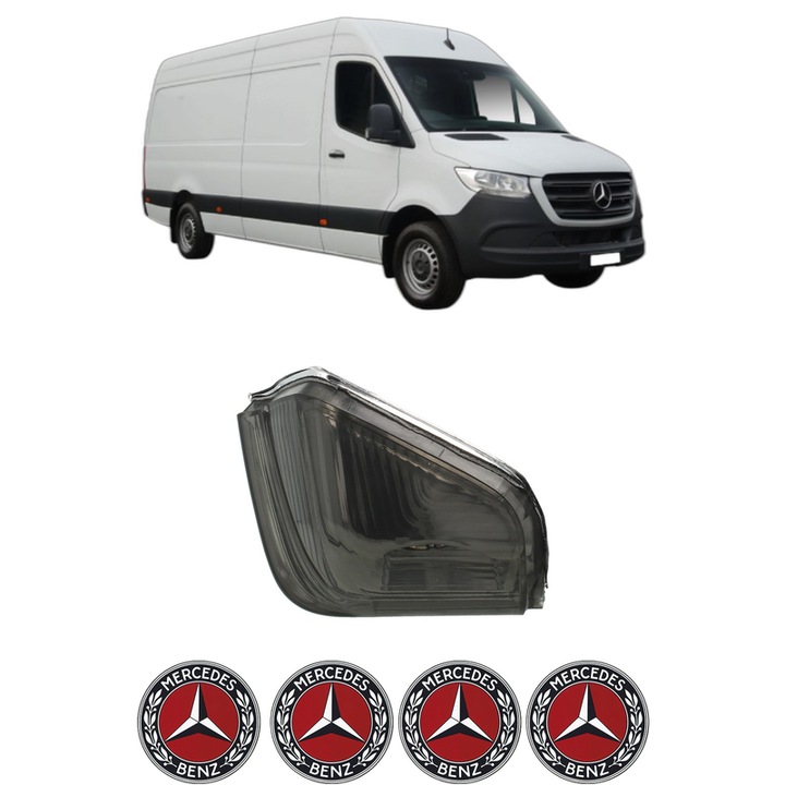 Indicator oglinda Partea Stanga MERCEDES-BENZ SPRINTER 4-t Van (B907, B910) din 2018-2025, Auto, Blic, 4 Stickere auto cu MERCEDES-BENZ