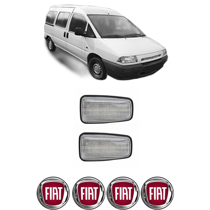 Semnalizator Partea Dreapta / Stanga FIAT SCUDO Bus (220_) din 1996-2006, Auto, Blic, 4 Stickere auto cu FIAT