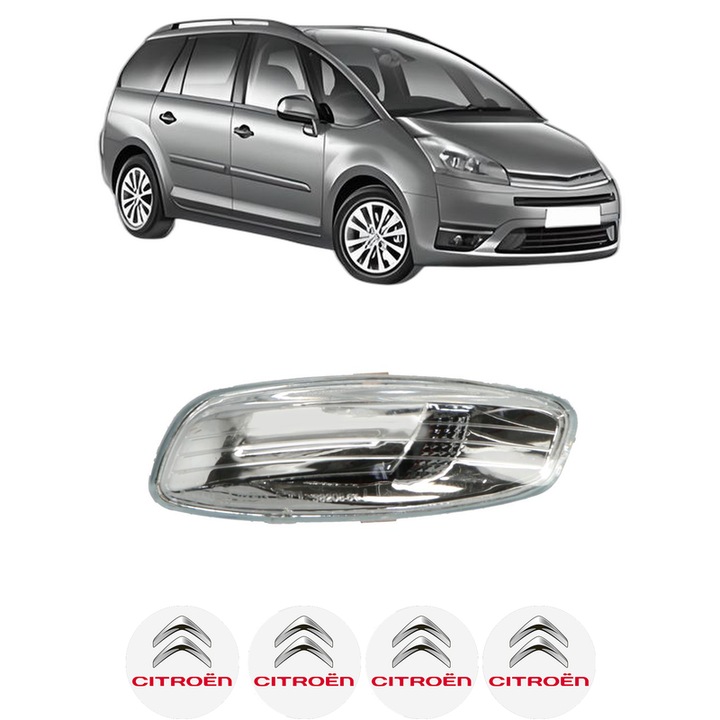 Indicator oglinda Partea Stanga CITROEN C4 GRAND PICASSO I (UA_) din 2009-2011, Auto, Blic, 4 Stickere auto cu CITROEN