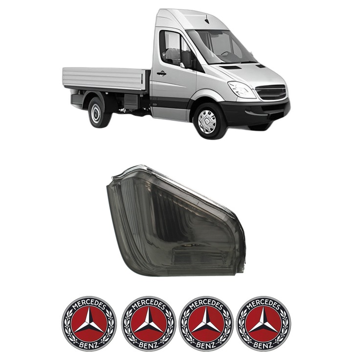 Indicator oglinda Partea Stanga MERCEDES-BENZ SPRINTER 5-t Platform/Chassis (B906) din 2006-2018, Auto, Blic, 4 Stickere auto cu MERCEDES-BENZ