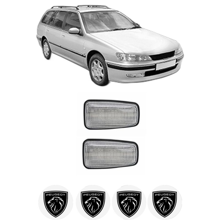 Semnalizator Partea Dreapta / Stanga PEUGEOT 406 Break (8E/F) din 1996-2004, Auto, Blic, 4 Stickere auto cu PEUGEOT