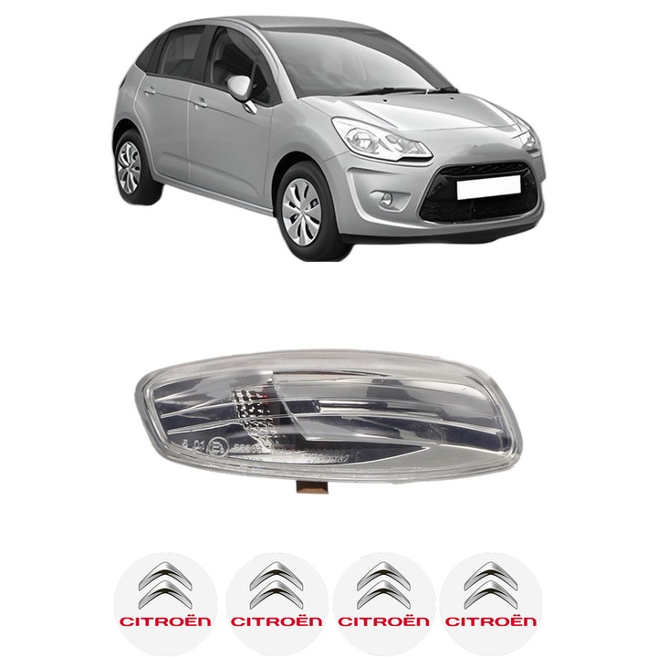 Indicator oglinda Partea Dreapta CITROEN C3 II (SC_) din 2009-2016, Auto, Blic, 4 Stickere auto cu CITROEN