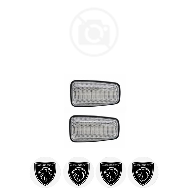 Semnalizator Partea Dreapta / Stanga PEUGEOT PARTNER din 1996-2023, Auto, Blic, 4 Stickere auto cu PEUGEOT