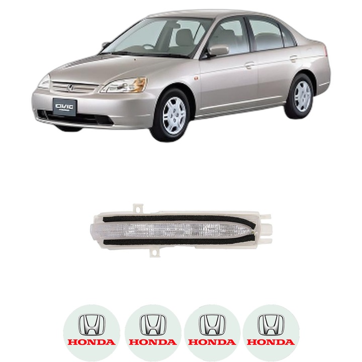 Indicator oglinda Partea Dreapta HONDA CIVIC VII Saloon (ES, ET) din 2000-2005, Auto, Blic, 4 Stickere auto cu HONDA