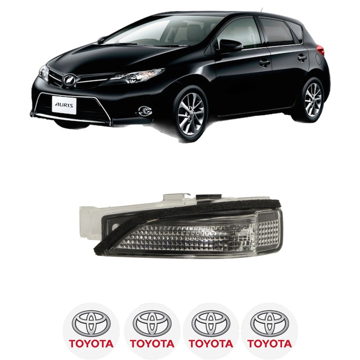 IndicatorOglinda Stanga TOYOTA AURIS (_E18_) din 2012-2018, Auto, Blic, 4 Stickere auto cu TOYOTA