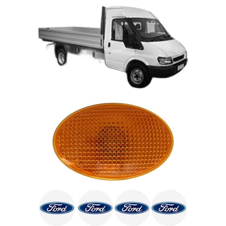 Semnalizator Partea Dreapta / Stanga FORD TRANSIT Platform/Chassis (FM_ _, FN_ _) din 2000-2006, Auto, Blic, 4 Stickere auto cu FORD