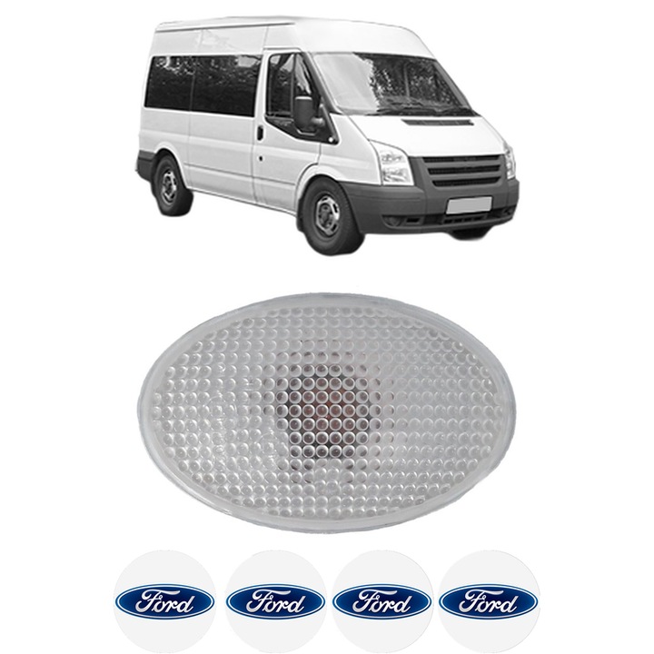 Semnalizator Partea Dreapta / Stanga FORD TRANSIT Bus (FD_ _, FB_ _, FS_ _, FZ_ _, FC_ _) din 2000-2014, Auto, Blic, 4 Stickere auto cu FORD