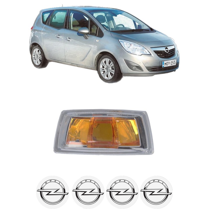 Semnalizator Partea Stanga OPEL MERIVA B MPV (S10) din 2010-2017, Auto, Blic, 4 Stickere auto cu OPEL