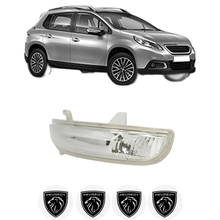Semnalizator Partea Stanga PEUGEOT 2008 I (CU_) din 2013-2019, Auto, Blic, 4 Stickere auto cu PEUGEOT