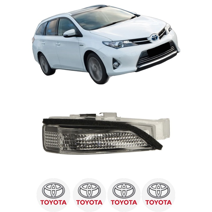 IndicatorOglinda Dreapta TOYOTA AURIS Estate (_E18_) din 2013-2018, Auto, Blic, 4 Stickere auto cu TOYOTA