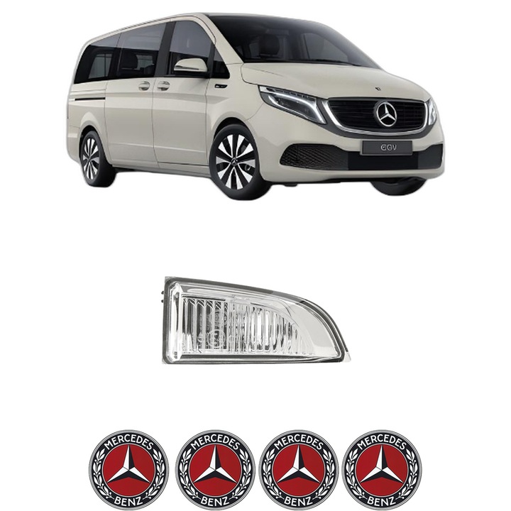Indicator oglinda Partea Dreapta MERCEDES-BENZ EQV (W447) din 2020, Auto, Blic, 4 Stickere auto cu MERCEDES-BENZ