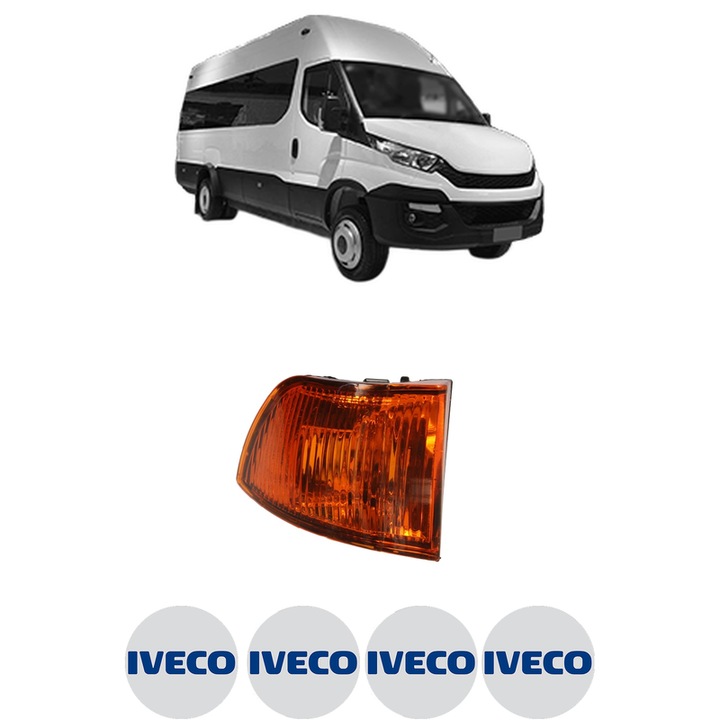 Indicator oglinda Partea Dreapta IVECO DAILY VI Bus din 2014-2021, Auto, Blic, 4 Stickere auto cu IVECO