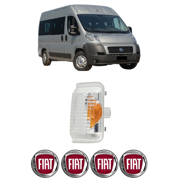 Indicator oglinda Partea Stanga FIAT DUCATO Bus (250_) din 2006-2023, Auto, Blic, 4 Stickere auto cu FIAT