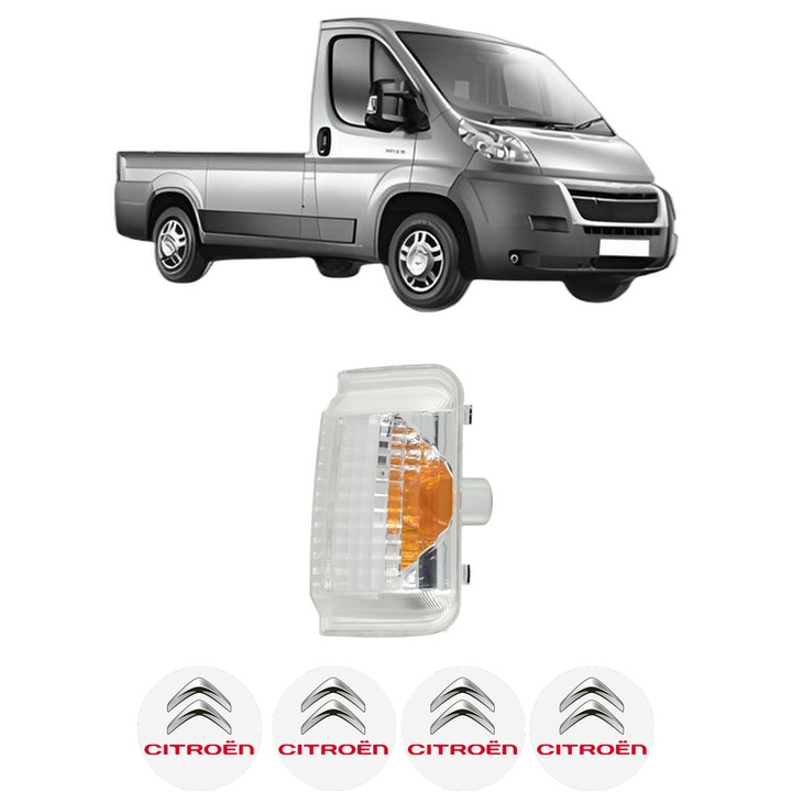 Indicator oglinda Partea Stanga CITROEN JUMPER II Platform/Chassis din 2006-2023, Auto, Blic, 4 Stickere auto cu CITROEN