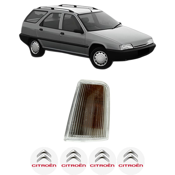 Semnalizator Fata Stanga CITROEN ZX Break (N2) din 1993-1998, Auto, Depo, 4 Stickere auto cu CITROEN