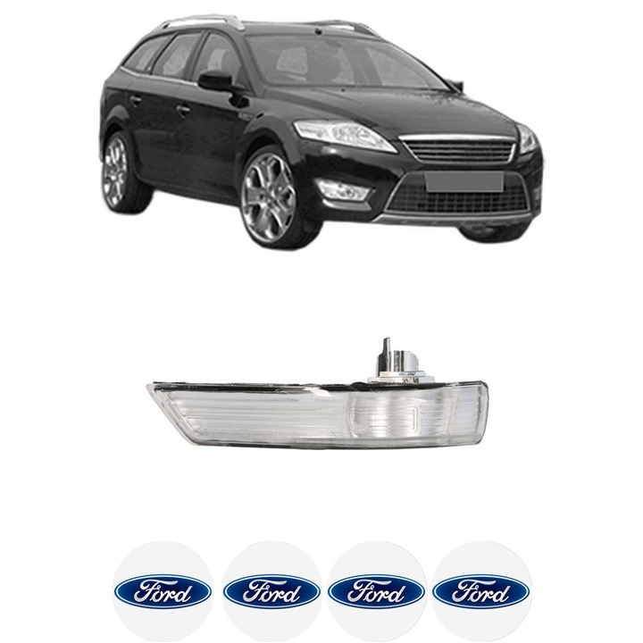 Indicator oglinda Fata Stanga FORD MONDEO IV (BA7) din 2007-2015, Auto, Blic, 4 Stickere auto cu FORD