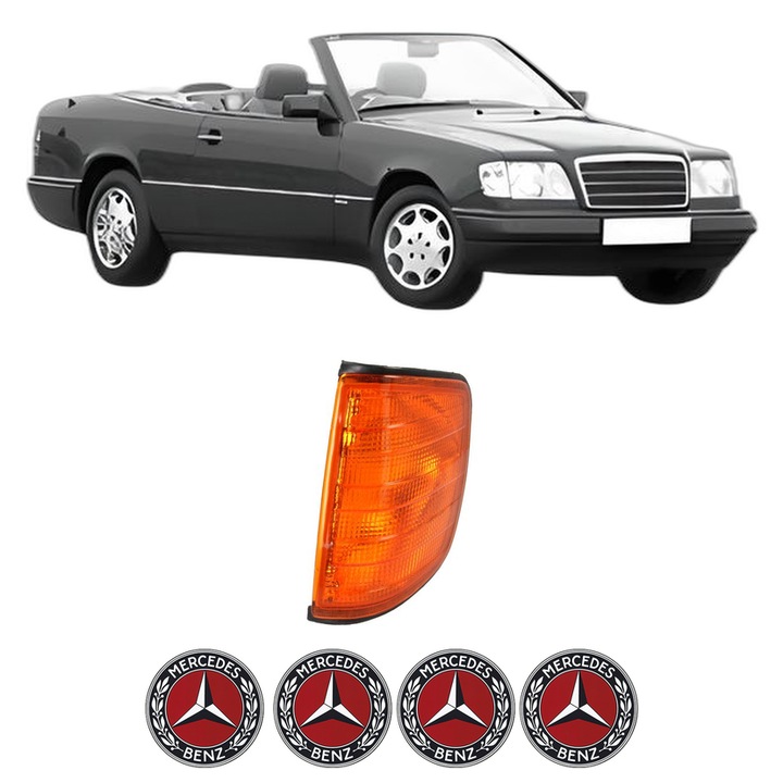 Semnalizator Fata Stanga MERCEDES-BENZ E-CLASS Convertible (A124) din 1993-1998, Auto, Depo, 4 Stickere auto cu MERCEDES-BENZ