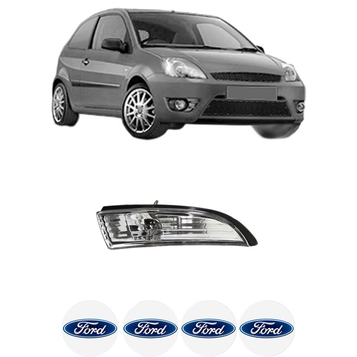Indicator oglinda Partea Dreapta FORD FIESTA V Van din 2002-2010, Auto, Blic, 4 Stickere auto cu FORD