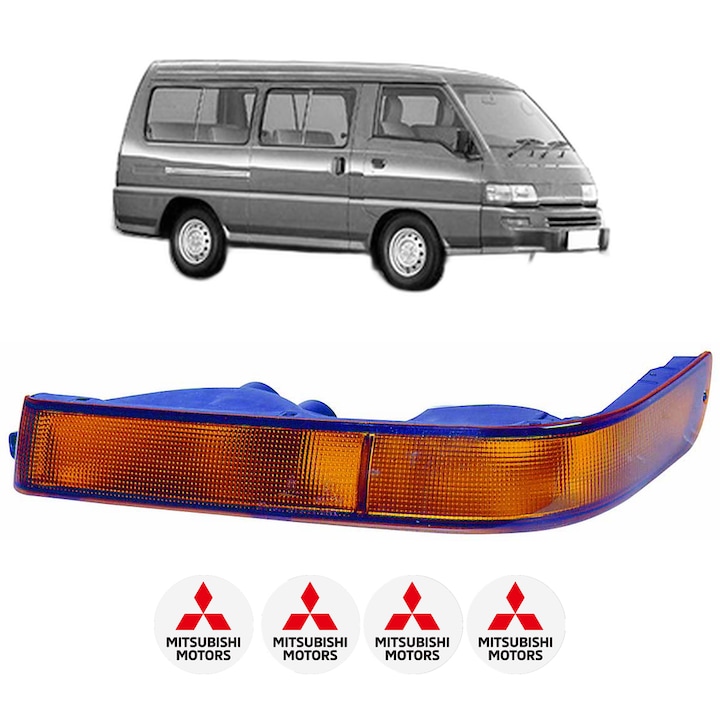 Semnalizator Fata Stanga MITSUBISHI L 300 III Bus (P0_W, P1_W, P2_W, P3_W) din 1986-2004, Auto, Depo, 4 Stickere auto cu MITSUBISHI