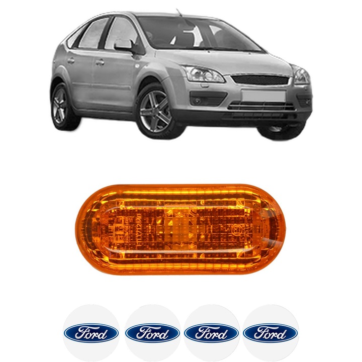 Semnalizator Partea Dreapta / Stanga FORD FOCUS II (DA_, HCP, DP) din 2004-2012, Auto, Blic, 4 Stickere auto cu FORD