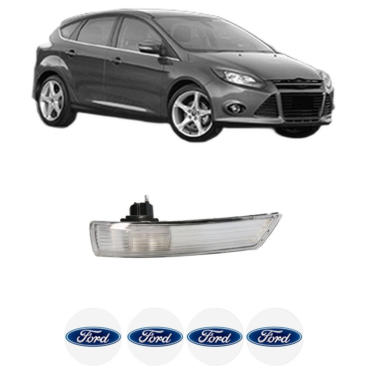 Indicator oglinda Fata Dreapta FORD FOCUS III din 2010-2020, Auto, Blic, 4 Stickere auto cu FORD