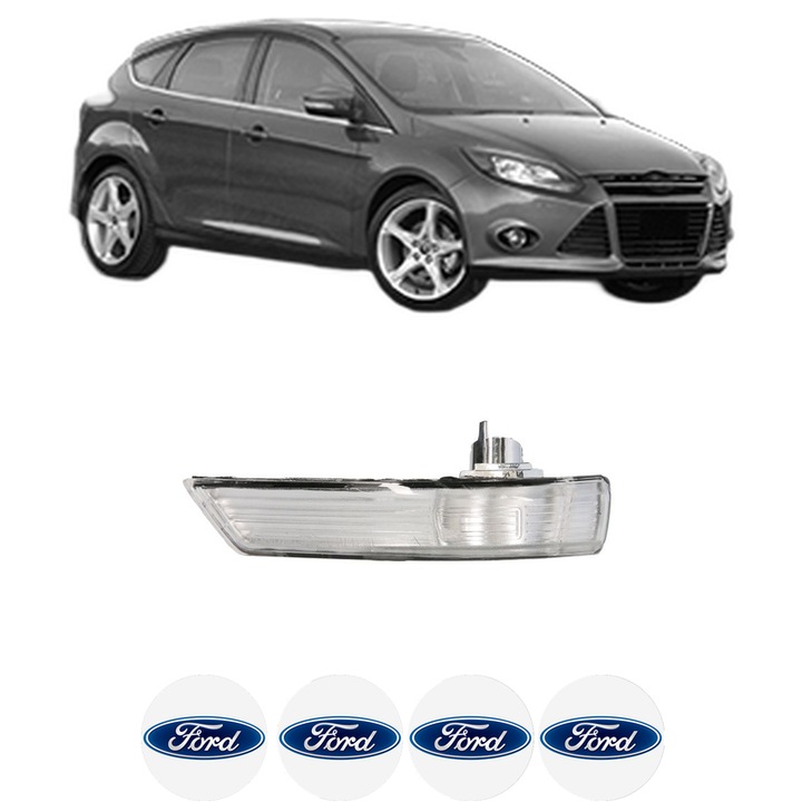 Indicator oglinda Fata Stanga FORD FOCUS III din 2010-2020, Auto, Blic, 4 Stickere auto cu FORD