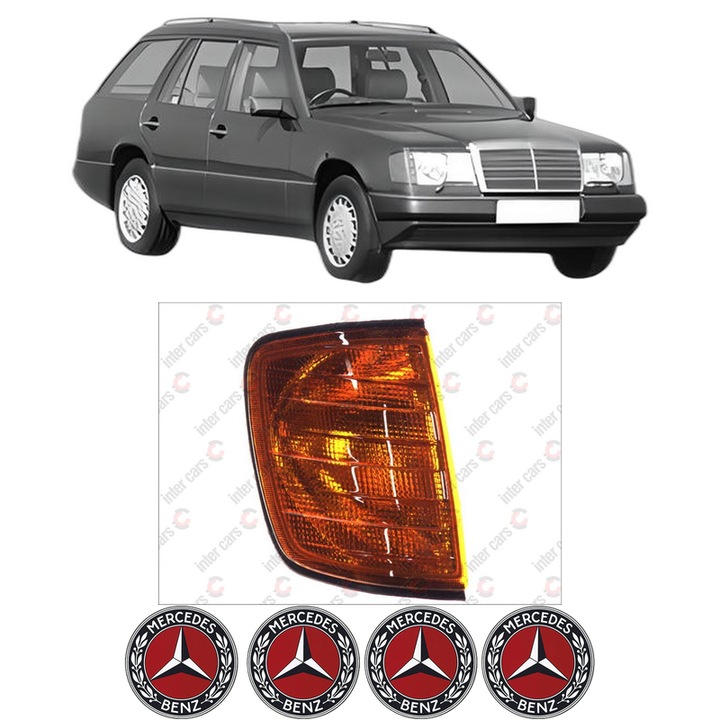 Semnalizator Fata Dreapta MERCEDES-BENZ E-CLASS T-Model (S124) din 1993-1996, Auto, Depo, 4 Stickere auto cu MERCEDES-BENZ